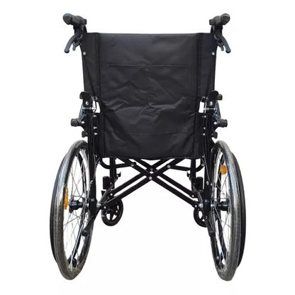 Silla De Ruedas Geriatrica Plegable  Freno Doble Rueda Maciza