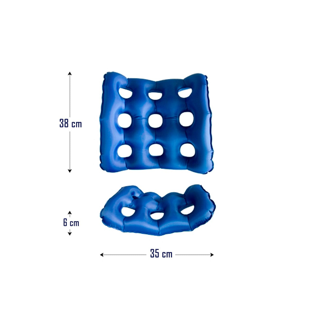 Cojín Asiento Antiescaras Ortopédico Inflable Silla De Rueda