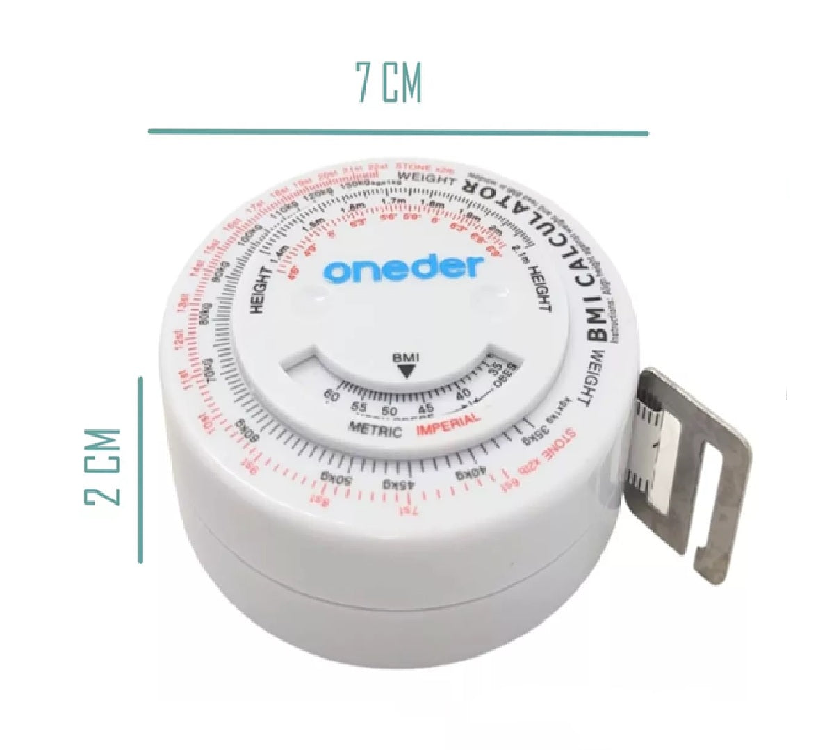 Cinta Huincha Para Medir Con Indicador De Masa Corporal Imc