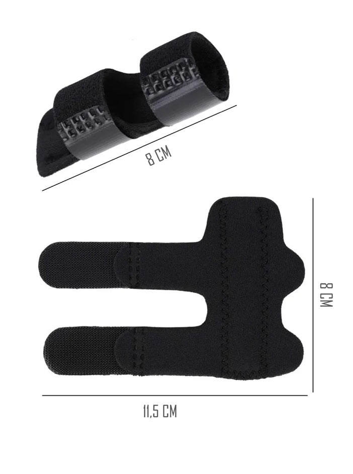 Ferula De Dedo Ajustable Inmovilizador Con Velcro Negro