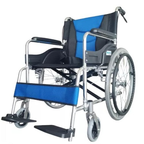 Silla De Ruedas Plegable Doble Freno Aluminio Liviana