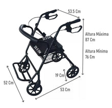 Andador Burrito Ortopédico Con Asiento 4 Ruedas Plegable