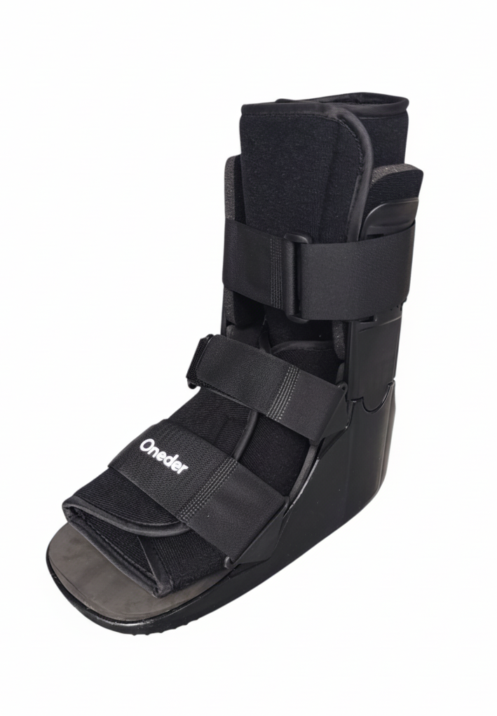 Bota Ortopédica Corta Cam Walker Para Pie Baja Negra Oneder