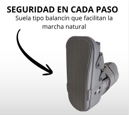 Bota Ortopédica Corta Cam Walker Para Pie Baja Gris Oneder