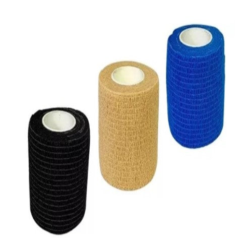 Pack 3 Venda Autoadherente Compatible Con Coban 10cm X 4.5mt