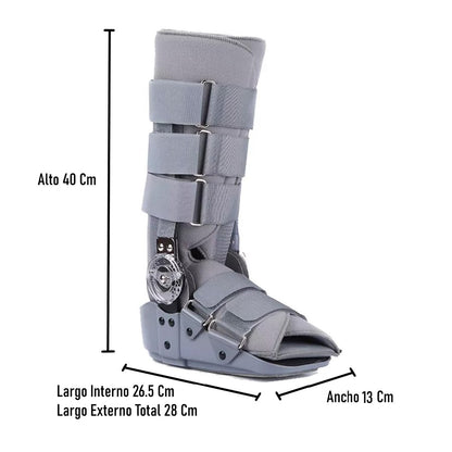 Bota Ortopédica Mecanismo Rom Angulo Regulable Gris