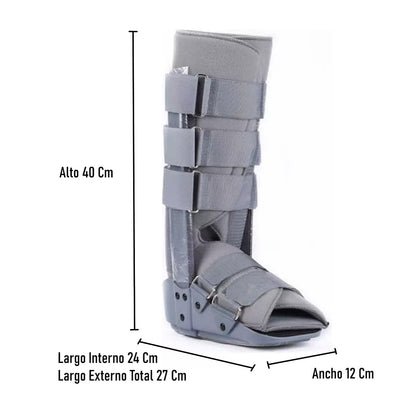 Bota Ortopédica Larga Inmovilizadora Gris