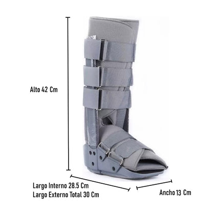 Bota Ortopédica Larga Inmovilizadora Gris