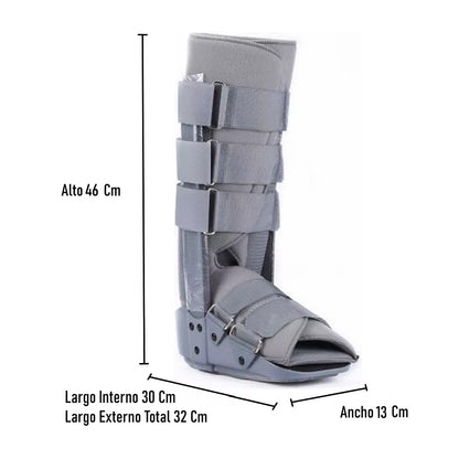 Bota Ortopédica Larga Inmovilizadora Gris
