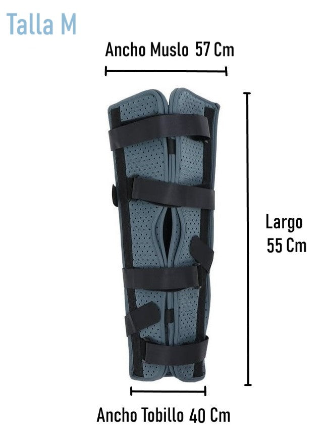 Inmovilizador Largo De Rodilla Ajustable