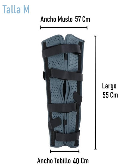 Inmovilizador Largo De Rodilla Ajustable