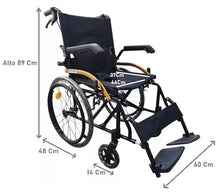 Silla De Ruedas Geriatrica Plegable  Freno Doble Rueda Maciza