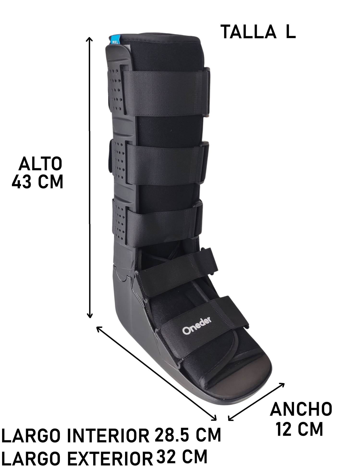 Bota Ortopédica Cam Walker Larga Premiun Pie Adulto Oneder