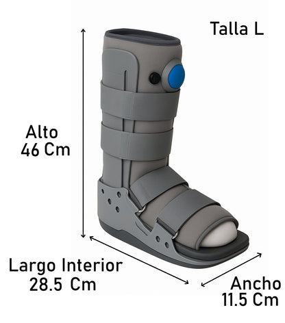 Bota Ortopédica Larga Cam Walker Alta Para Pie Oneder