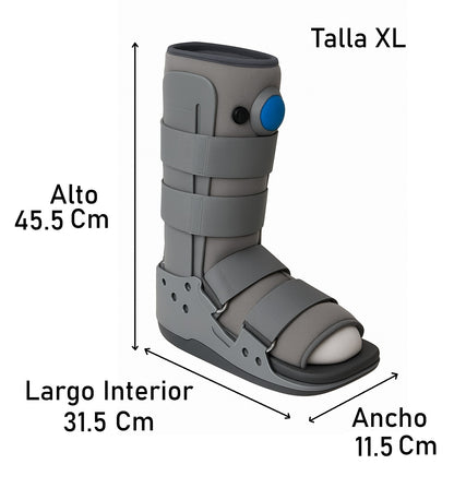 Bota Ortopédica Larga Cam Walker Alta Para Pie Oneder