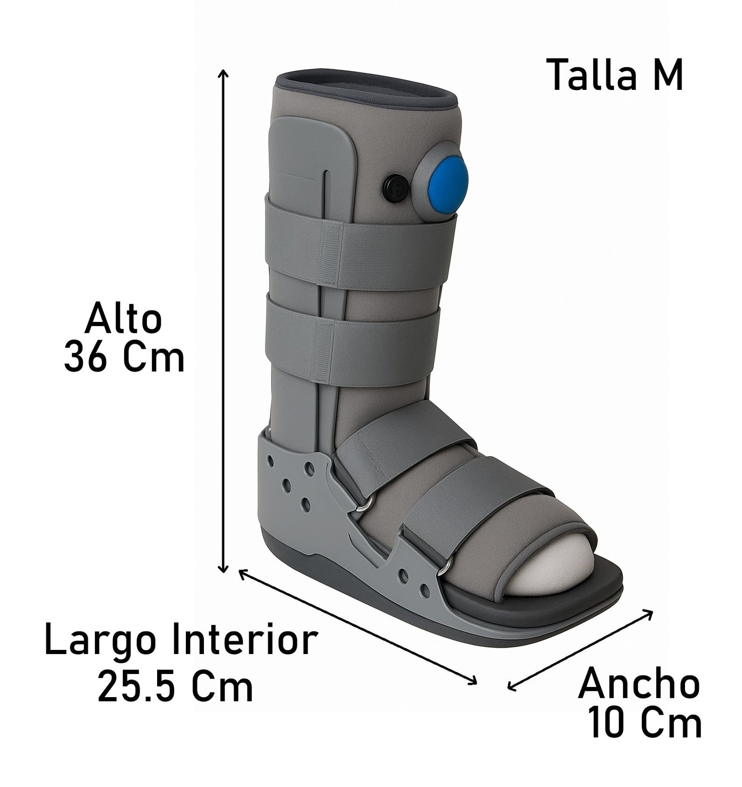 Bota Ortopédica Corta Cam Walker Baja Para Pie Oneder
