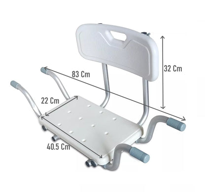 Asiento Interior Para Tina Adulto Mayor Silla Con Respaldo