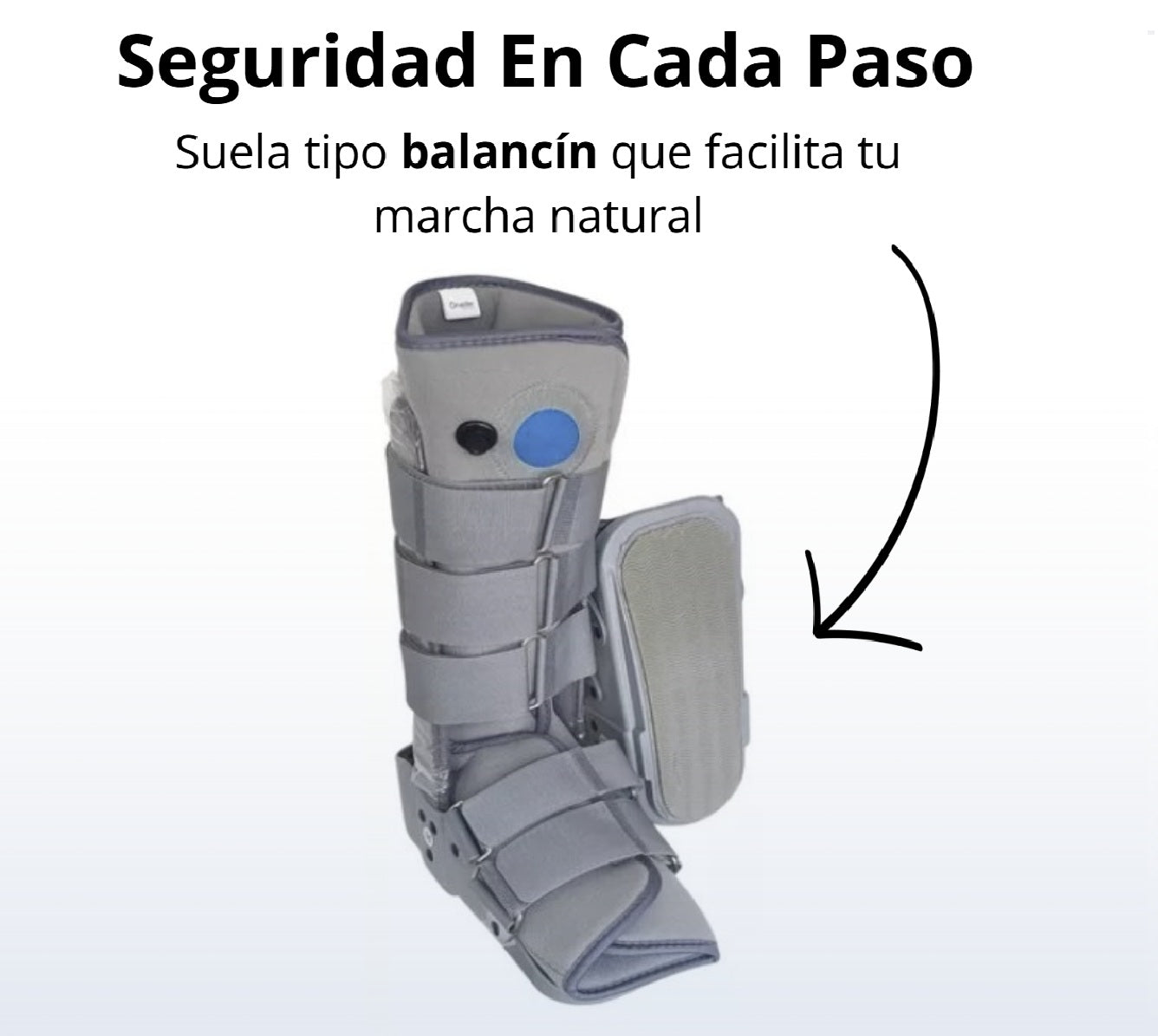 Bota Ortopédica Larga Cam Walker Alta Para Pie Oneder