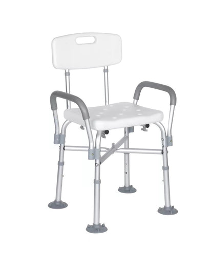 Silla De Ducha Aluminio Base Reforzada Bariatrica Portatil